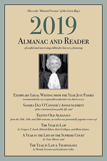 Green Bag Almanac and Reader cover 2019