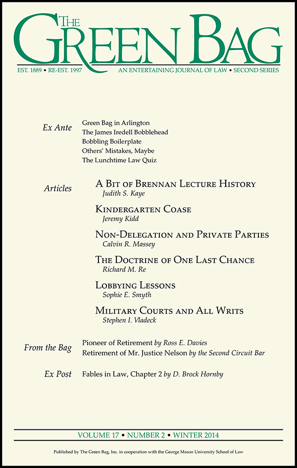 Green Bag literature