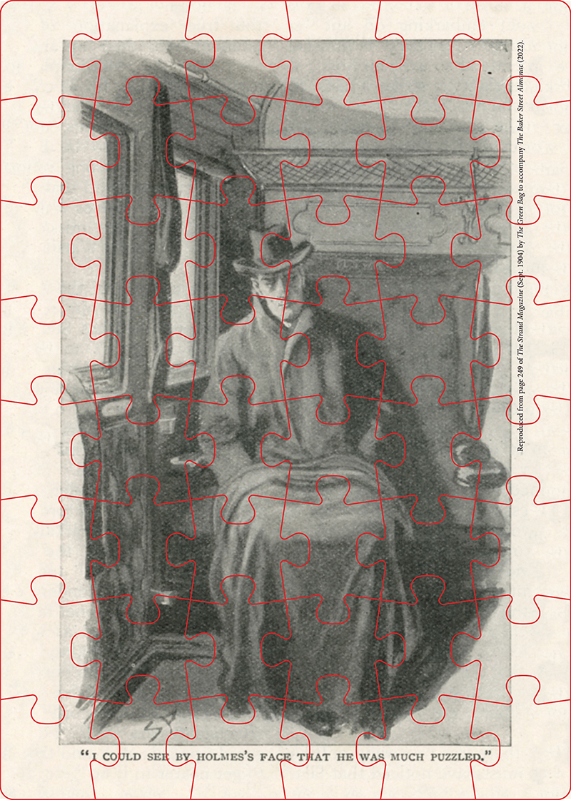 puzzle number 2 - Sherlock Holmes on the train in The Adventure of the Abbey Grange